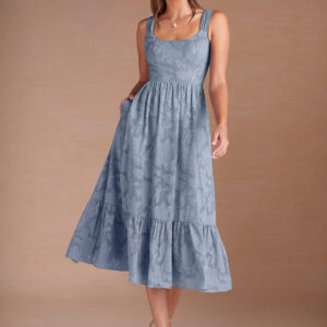 Women's Juliette Powder Blue Midi Dress