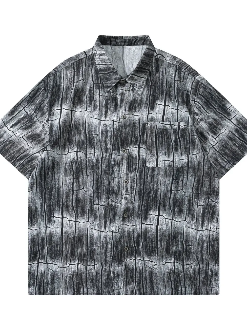 men-black-oversized-printed-short-sleeve-button-up-shirt.webp