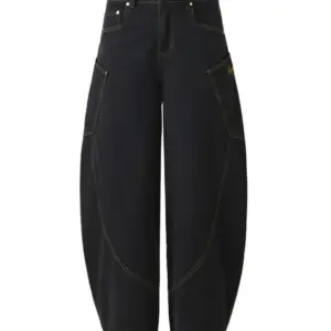Men's Noir Utility Wide-Leg Jeans