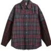 Men's Heritage Cotton Raw-Edge Plaid Shirt