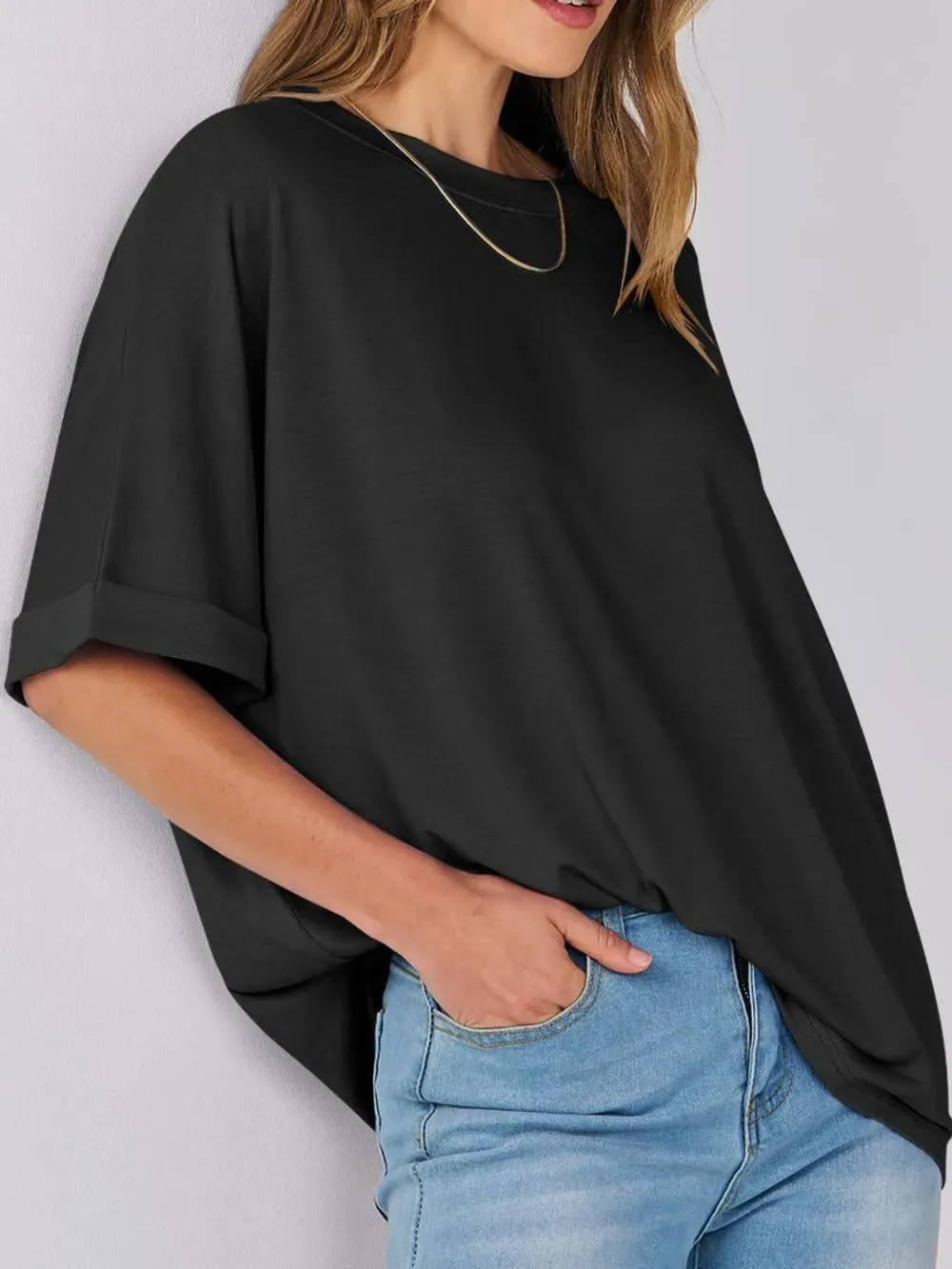 women-black-classic-crew-neck-short-sleeve-t-shirt.webp